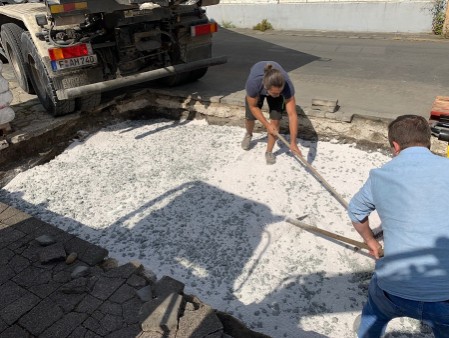 Klimaphalt Wasserspeicher